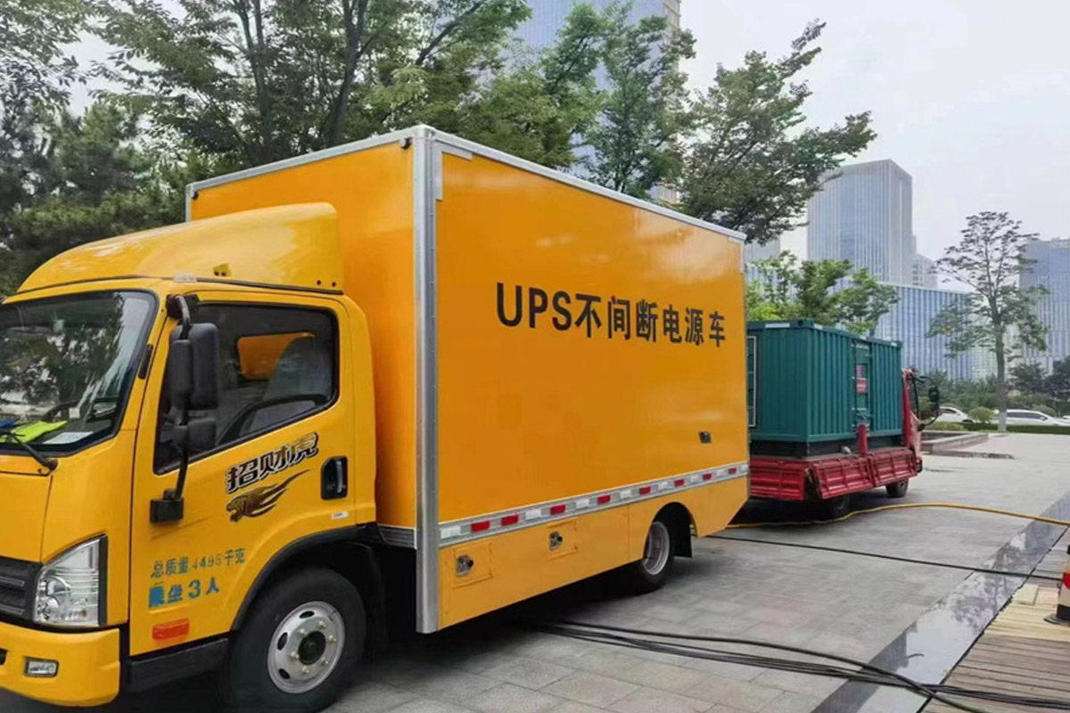 南桥镇发电机租赁施工现场