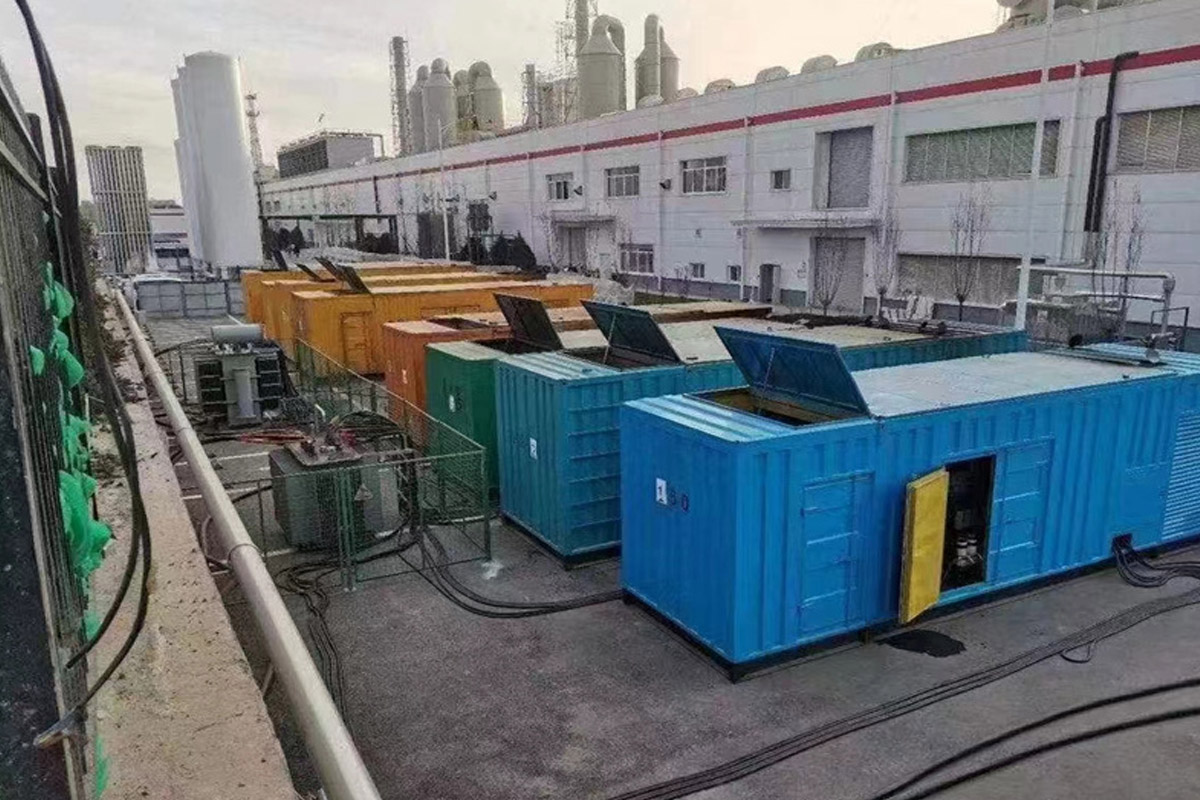 南桥镇发电机租赁施工现场